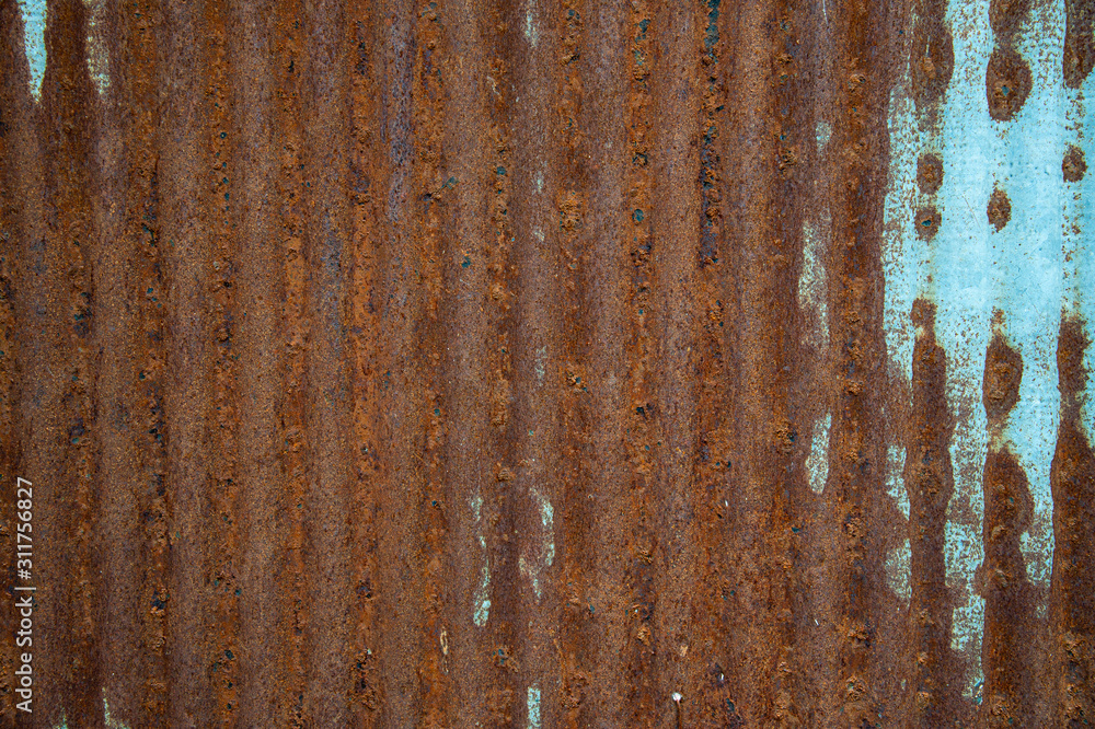 Close up old rusty galvanized sheet surface texture background Close up old rusty galvanized sheet surface texture background