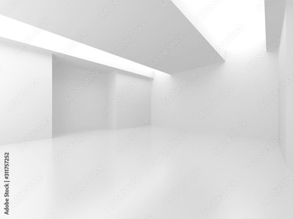 Futuristic White Architecture Design Background Futuristic White Architecture Design Background