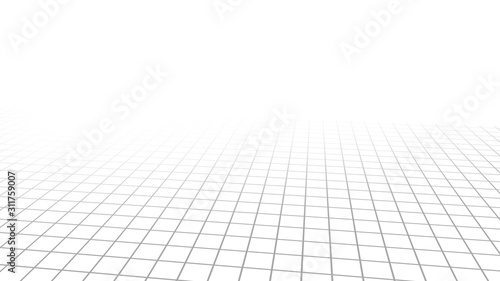 3d grid perspective tiled floor background