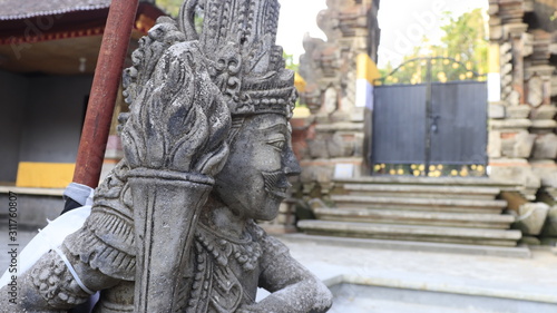 A beautiful view of Tirta Empul temple in Bali, Indonesia.