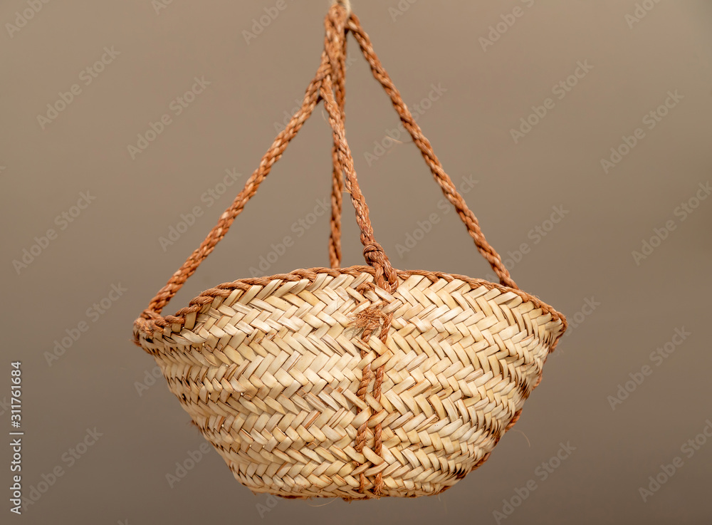 Obraz premium Traditional UAE handmade weaved basket