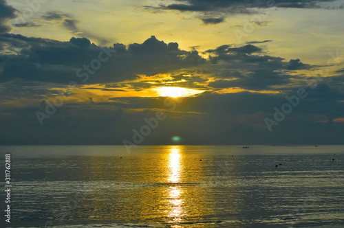 Golden sunrise beach Pasikuda  sri lanka 