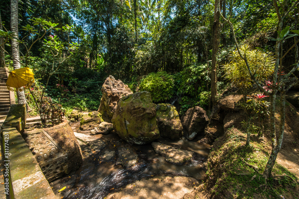 A beautiful view of Goa Gajah temple in Bali, Indonesia A beautiful view of Goa Gajah temple in Bali, Indonesia