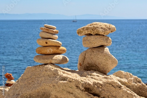 stones on the beach