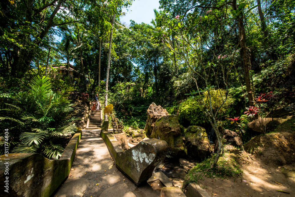 A beautiful view of Goa Gajah temple in Bali, Indonesia A beautiful view of Goa Gajah temple in Bali, Indonesia