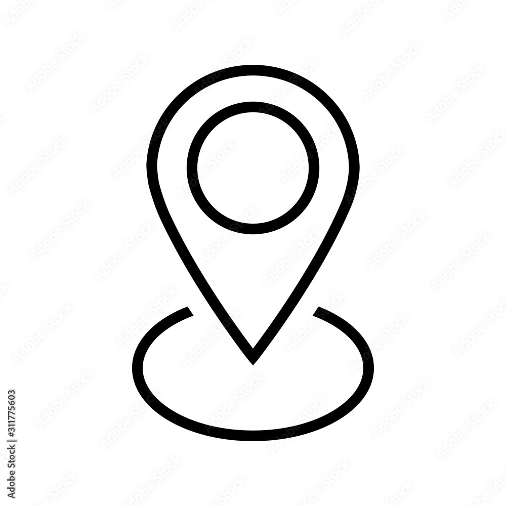 black map pin icon. simple flat vector stock isolated on white background eps10 black map pin icon. simple flat vector stock isolated on white background eps10