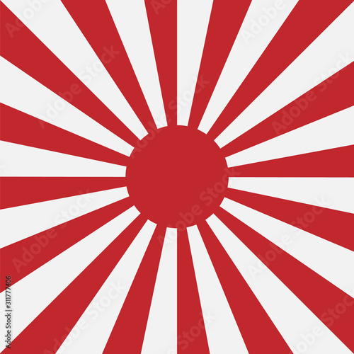 Stock vector japan red sun wallpaper background vector illustration retro ray background