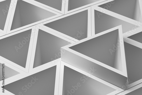 Abstraction of white triangles in the plane