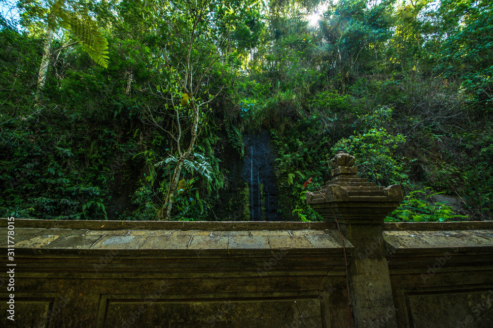 A beautiful view of waterfall in Bali, Indonesia. A beautiful view of waterfall in Bali, Indonesia.