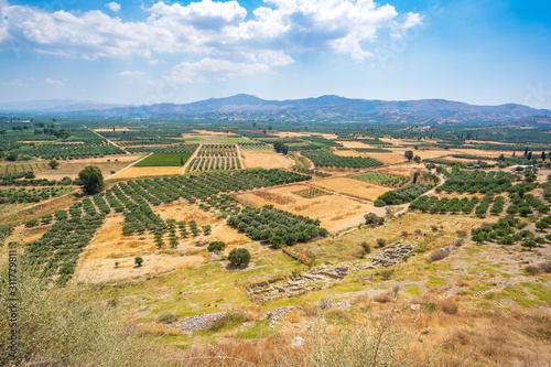 Ruins of Phaestos Minoan Palace, Crete, Greece photo