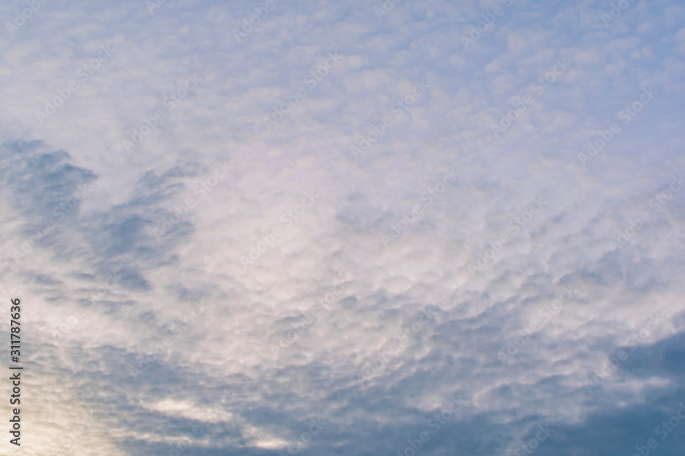 Evening sky with clouds at sunset Evening sky with clouds at sunset