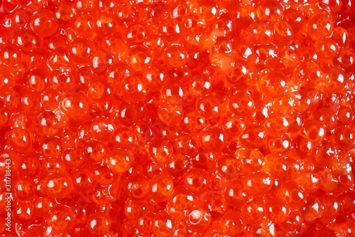 Caviar red useful food, a popular snack for the holiday. This is salting fish caviar: pink salmon, chum salmon, sockeye salmon, salmon, trout.