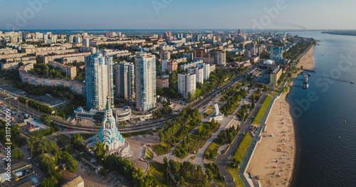 Aerial city view