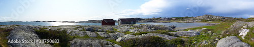 Wallpaper Mural Panoramic view of landscapes and coast the Koster, Sydkoster and Nordkoster islands. Archipielago of Kosterhavets Nationalpark. Stromstad. Bohuslan. Sweden. Torontodigital.ca