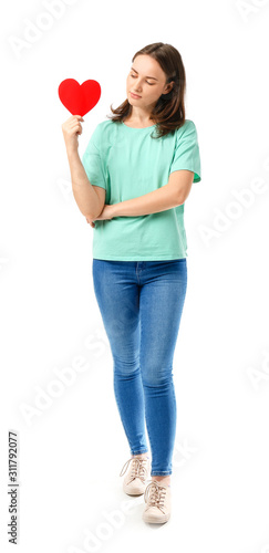 Beautiful young woman with ...