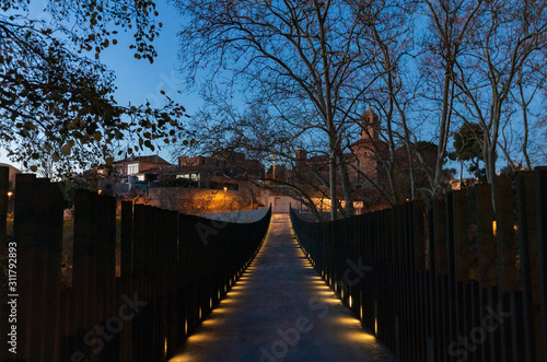 Photography Medieval churches at sunset with their beautiful bridges.
