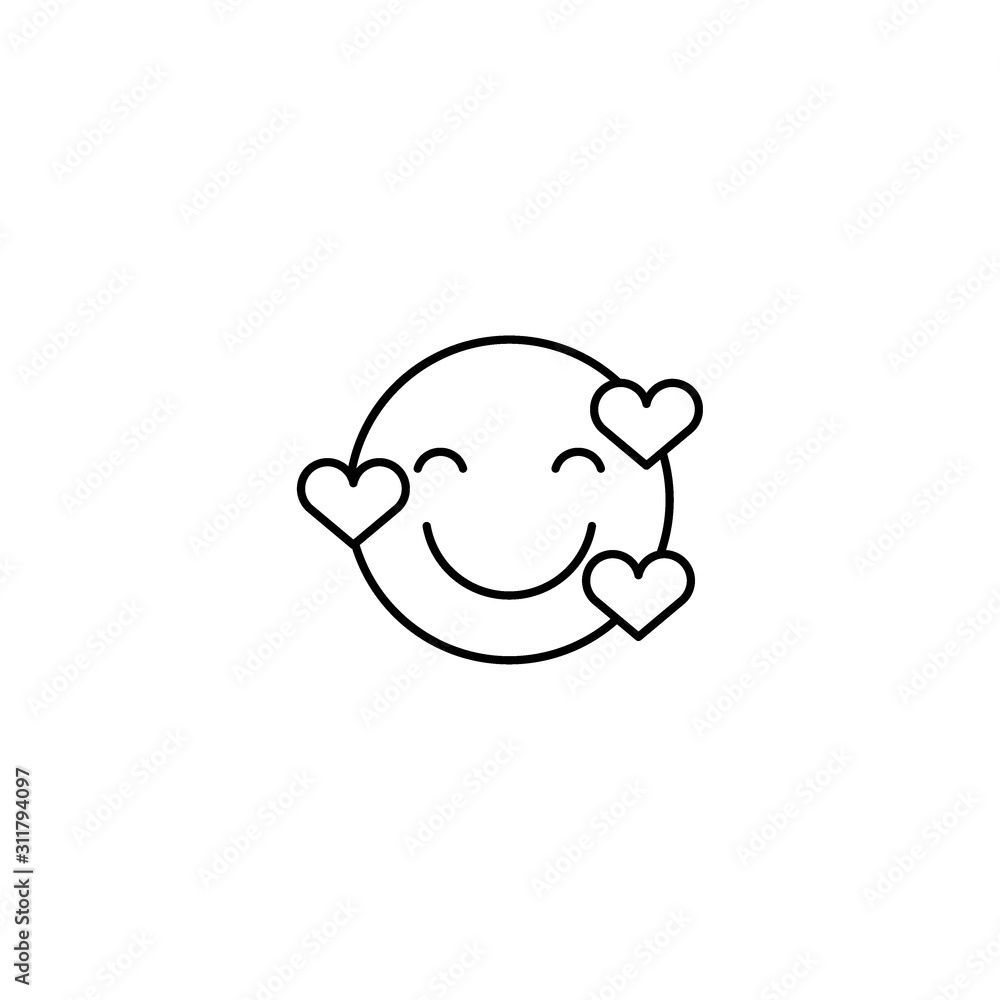 Set of outline emoticons, colorful emoji isolated on white background, vector illustration, smile icon set Set of outline emoticons, colorful emoji isolated on white background, vector illustration, smile icon set