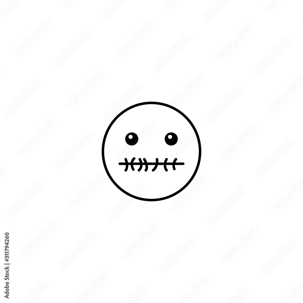 Set of outline emoticons, colorful emoji isolated on white background, vector illustration, smile icon set Set of outline emoticons, colorful emoji isolated on white background, vector illustration, smile icon set