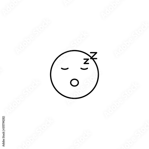 Set of outline emoticons, colorful emoji isolated on white background, vector illustration, smile icon set
