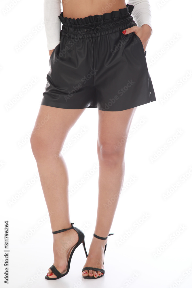 Woman fashion shoot in studio