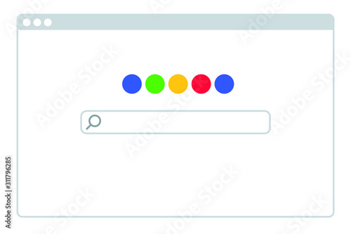Custom search engine input scheme in browser window