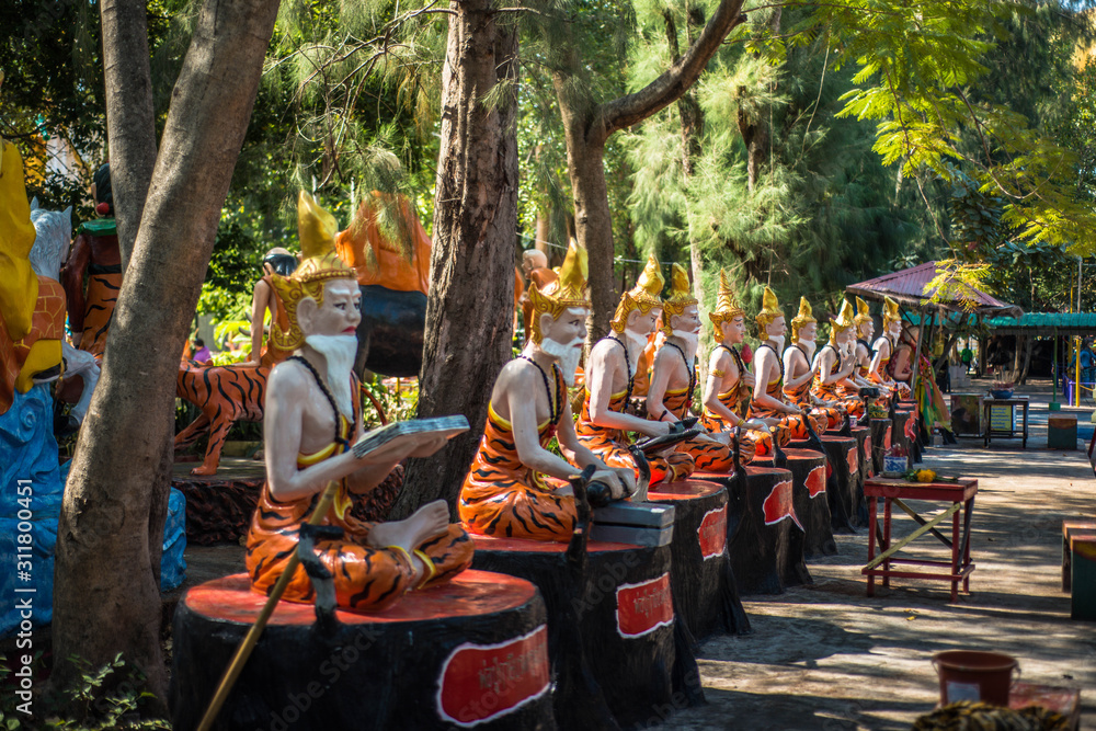 A beautiful view of Wat Muang temple in Ang Thong, Thailand. A beautiful view of Wat Muang temple in Ang Thong, Thailand.