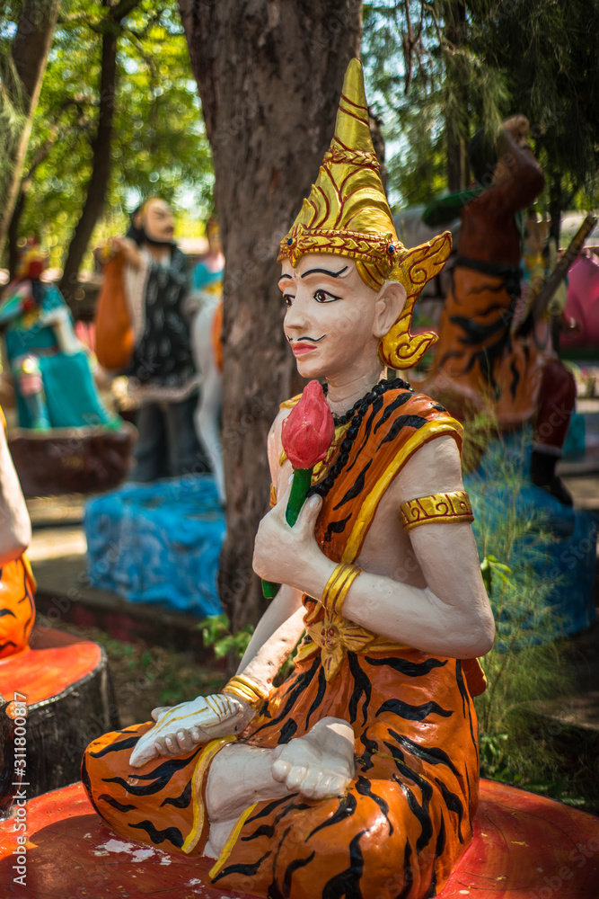 A beautiful view of Wat Muang temple in Ang Thong, Thailand. A beautiful view of Wat Muang temple in Ang Thong, Thailand.