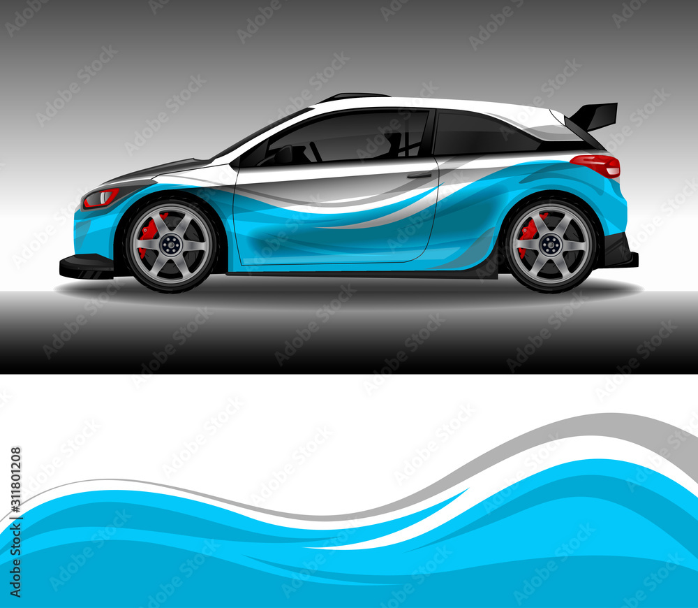 Car wrap decal design vector, custom livery race rally car vehicle sticker and tinting. Car wrap decal design vector, custom livery race rally car vehicle sticker and tinting.