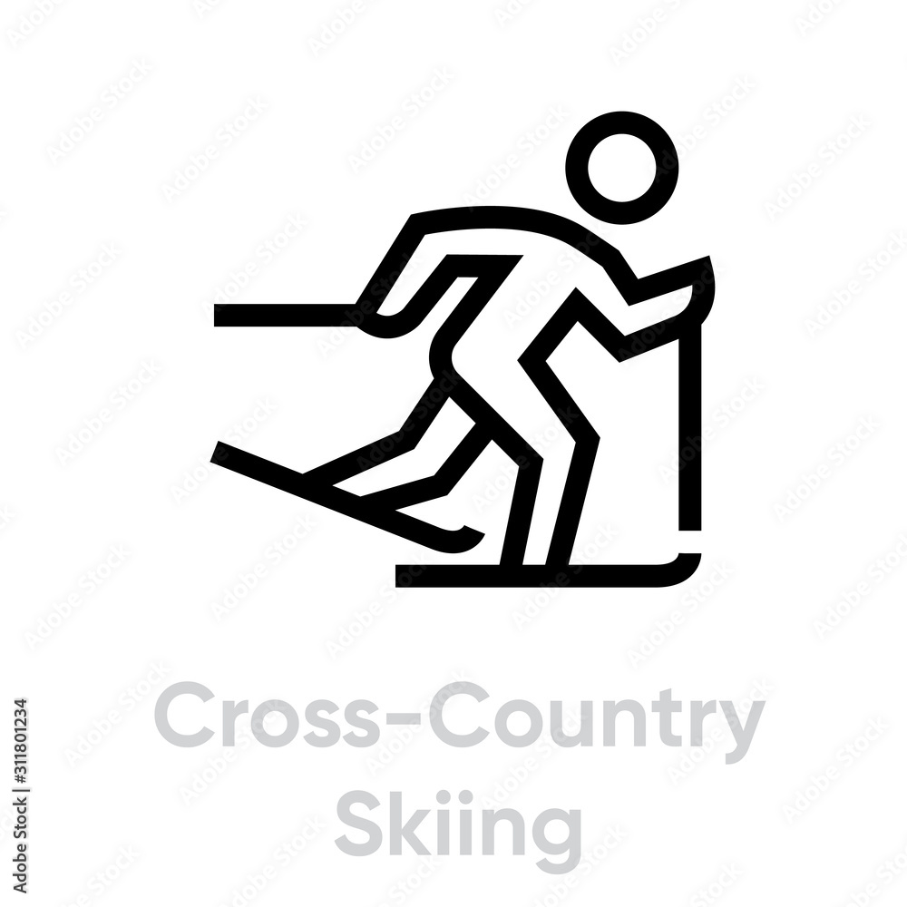 Cross Country Skilling sport icons Cross Country Skilling sport icons