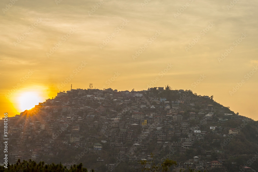 sunset at Baguio, Philippines