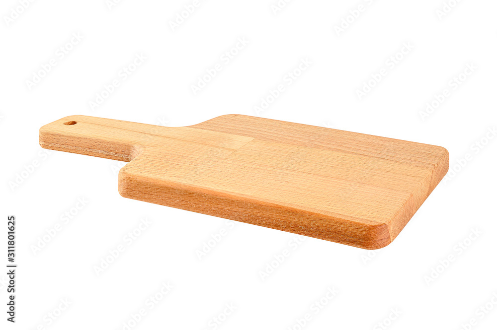 Wooden cutting board isolated on white Wooden cutting board isolated on white