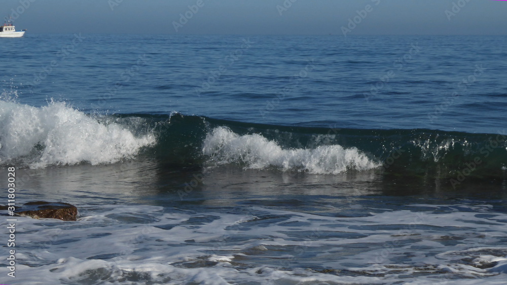 Fototapeta premium Meereslandschaft geeignet für Hintergrund und viel Text