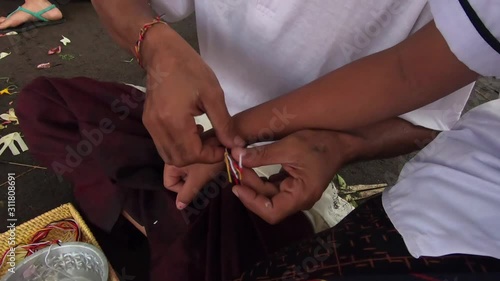 Festival Perang Topat December 13, 2019: Everyone participated in enlivening the event symbolizing tolerance between Islam and Hindu islands in Lombok.  2.7K Footage. Footage sasak lombok. Lombok.