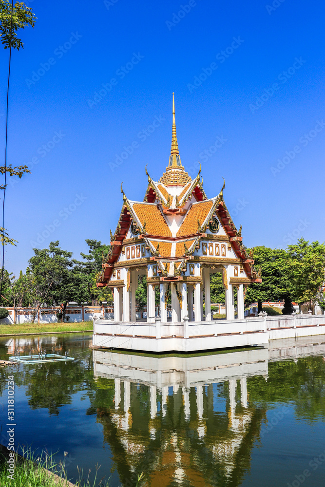 A beautiful view of Ayutthaya city in Thailand. A beautiful view of Ayutthaya city in Thailand.