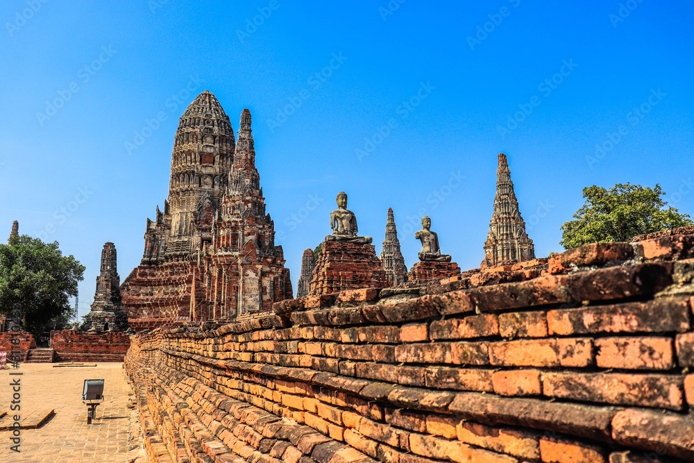 A beautiful view of Wat Chai Wattanaram temple in Ayutthaya, Thailand. A beautiful view of Wat Chai Wattanaram temple in Ayutthaya, Thailand.