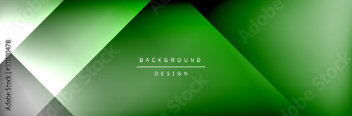 Abstract background - squares and lines composition created with lights and shadows. Technology or business digital template