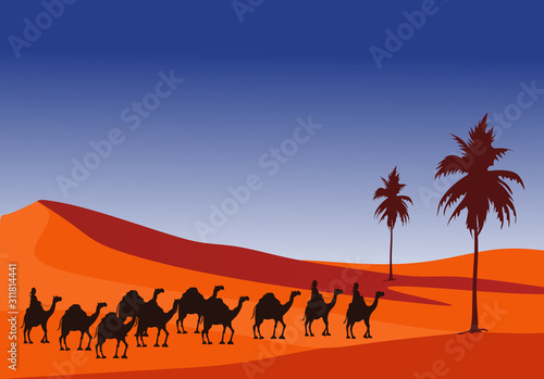 desert view for background illustration and image