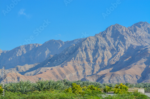 The Hajar Mountains south of Ras al Khaimah. Near the border of Oman in United Arab Emirates.