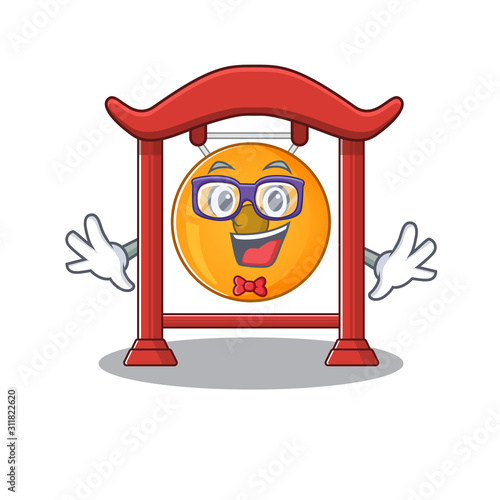 Super Funny Geek chinese gong Scroll cartoon character design