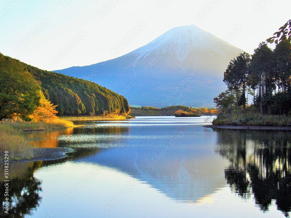 Lake in Mount Fuji.Japan.