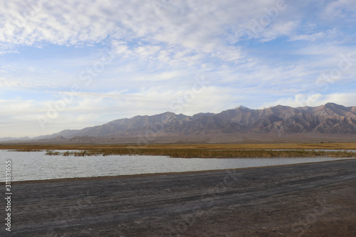 Dachaidan Emerald Salt Lake in Qinghai Province, China