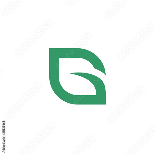 G leaf logo design