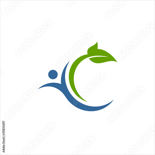 life green logo design