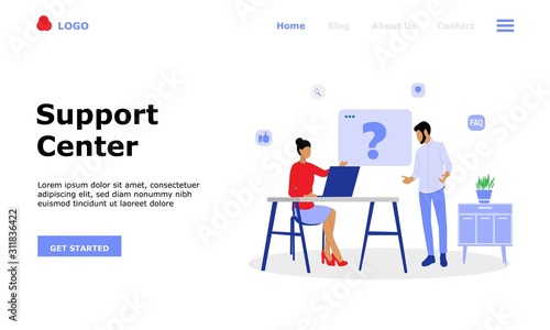 Frequently Asked Questions Vector Illustration Concept , Suitable for web landing page, ui, mobile app, editorial design, flyer, banner, and other related occasion