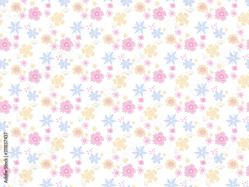 手描きの花の壁紙