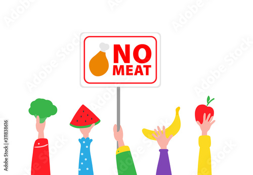 International Day Without Meat. Vegetarian festival.