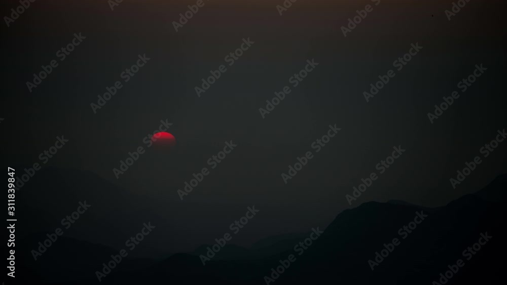 sunset time lapse, huila, angola, africa sunset time lapse, huila, angola, africa