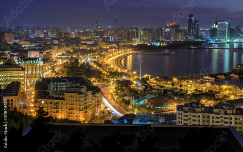 Panorama of Baku at the ver...