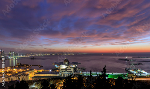 Panorama of Baku at the ver...