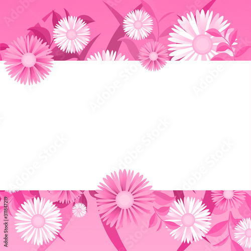 Fototapeta Naklejka Na Ścianę i Meble -  Summer Spring Blooming Flower Nature Pink Garden Park Background
